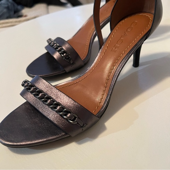 Coach Kitten Heels Ankle Strap - Picture 2 of 8